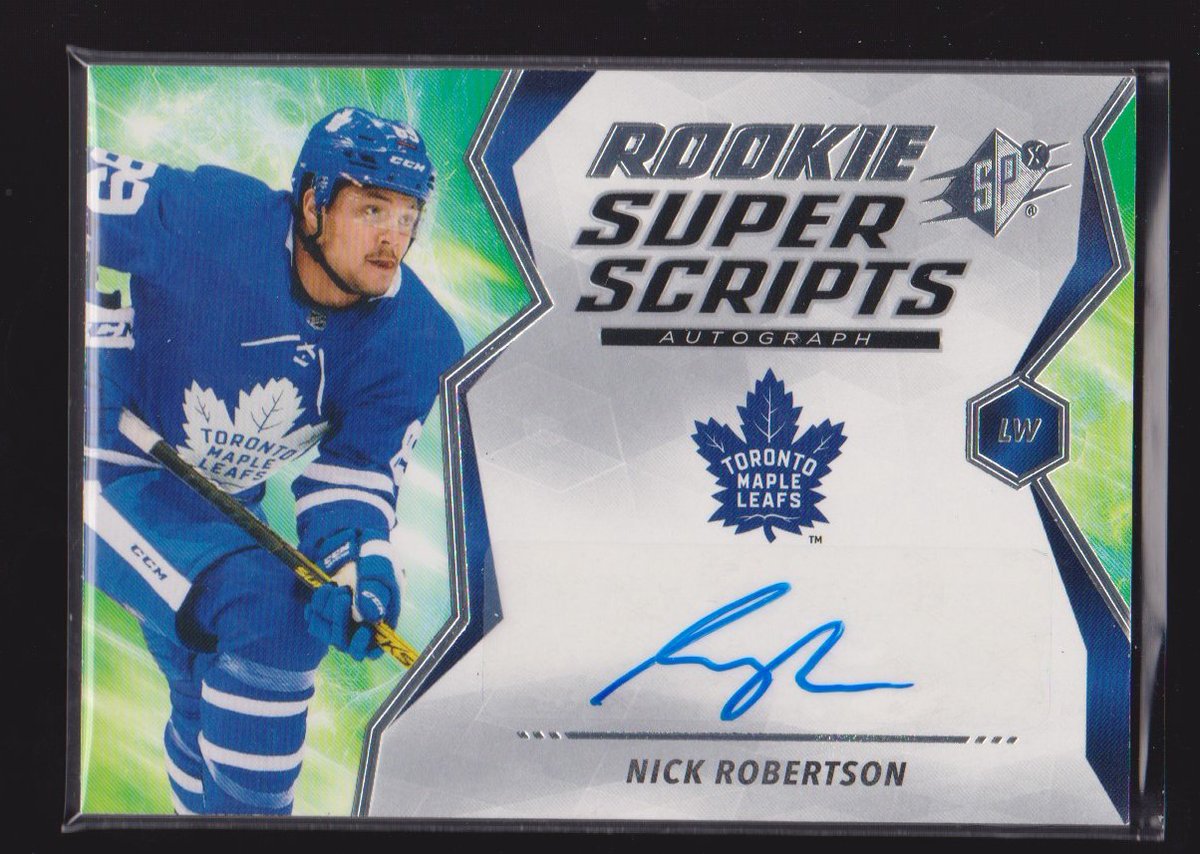 (image for) 2020-21 SPx Rookie Superscript #RSNR Nick Robertson AUTO RC